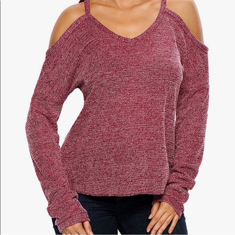 Cold Shoulder Sweater - Picture 2 of 4
